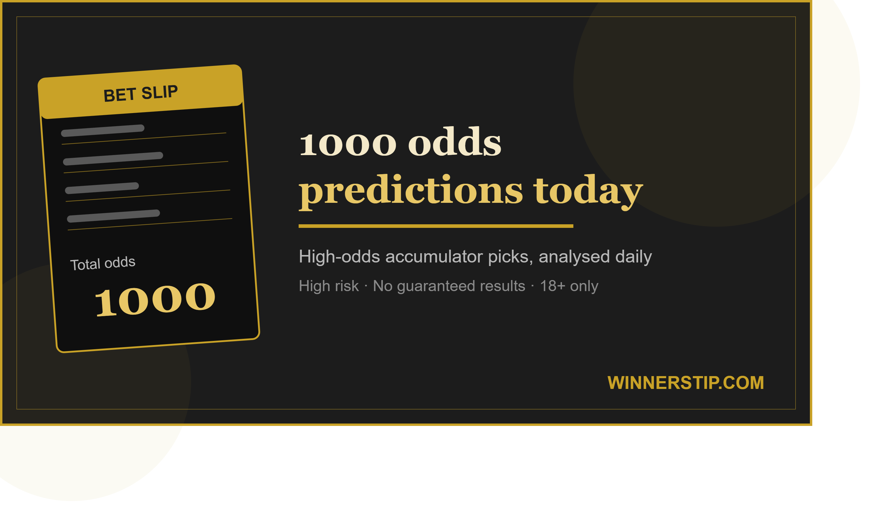 1,000 Odds Predictions and Everything you need to ...